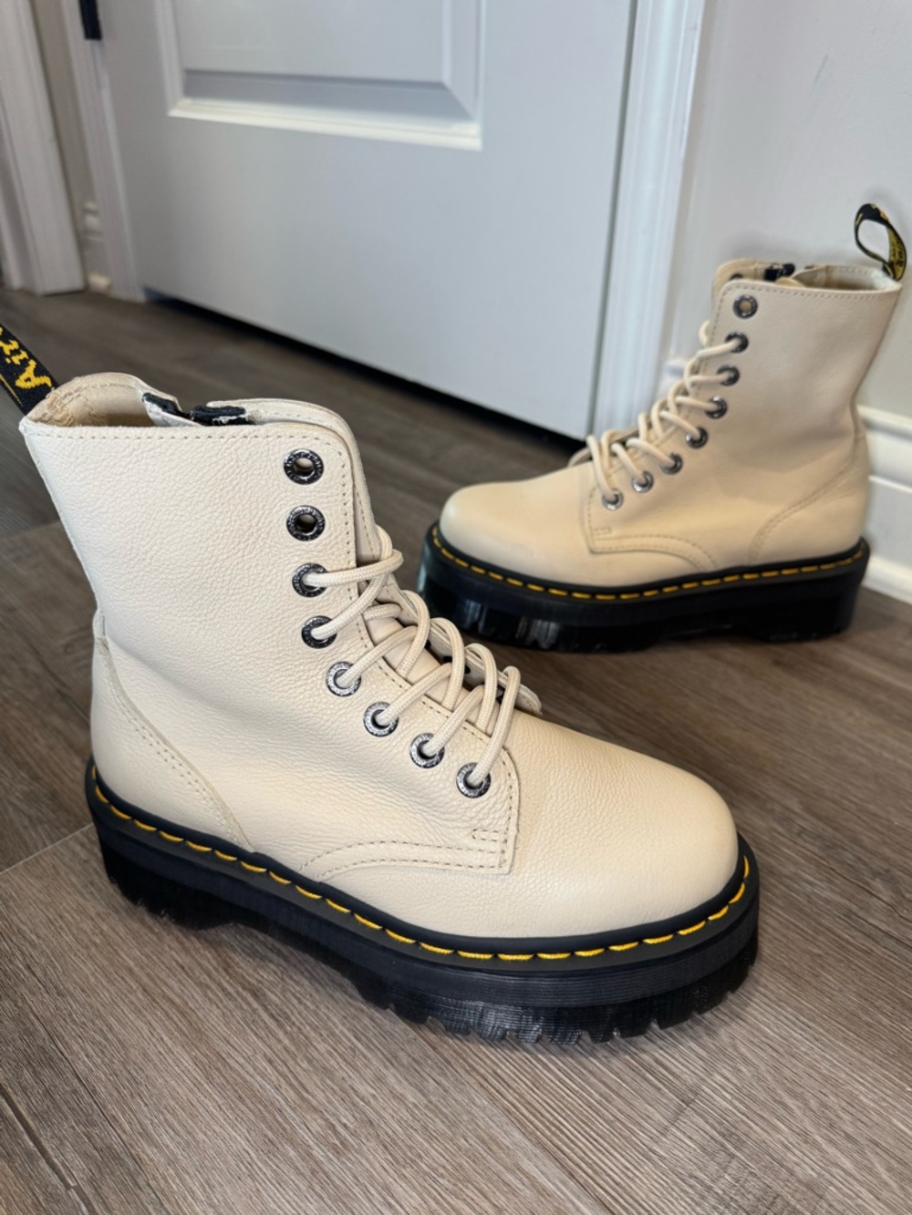Dr Martens Jadon III Leather Combat Platform Boots